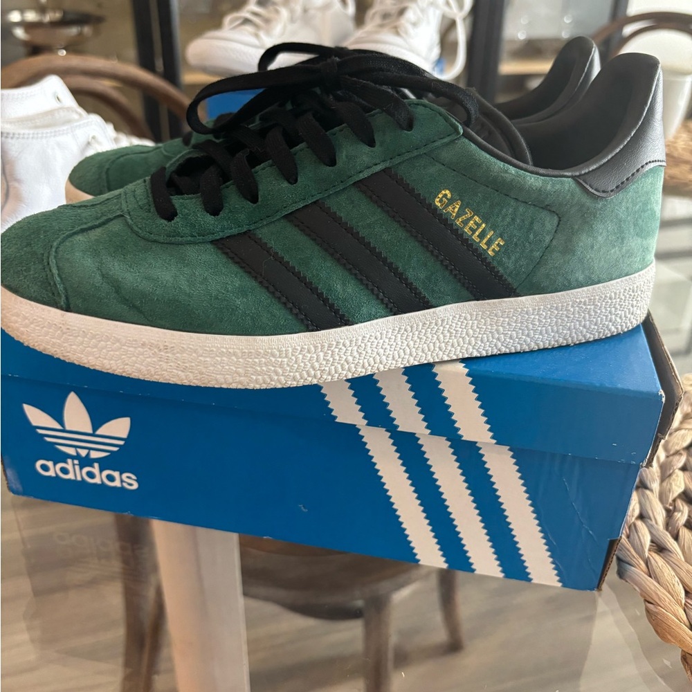 adidas Originals Gazelle Women's Green and Black Sneakers